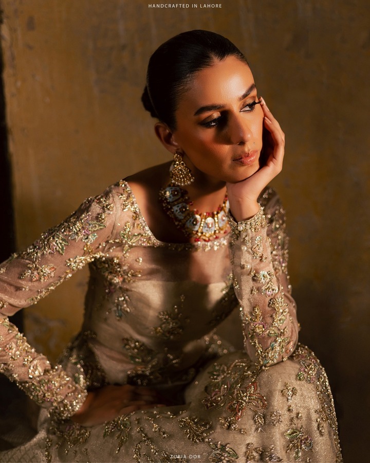 Aline from Zena Bridal Collection.

-

Discover other collections online at zuriador.com
Chat with a client advisor on WhatsApp: +92-345-943-8004