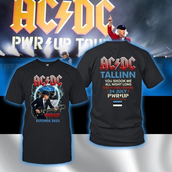 🚨 AC/DC PWR UP TOUR - Tallinn 2025 🚨

🛒 Order here 👉https://core-tee.com/campaign/a-2025-acdc-tallinn-estonia

✅ 100% Cotton – Soft & breathable
✅ Fast Delivery (5–10 business days)
✅ Worldwide Shipping – Get it anywhere!
✅ T-Shirts, Hoodies & More
✅ Available in sizes S to 5XL (Unisex)
#ACDC #PWRUPTour #ACDCTshirt #RockOn #Estonia2025 #TallinnLive
