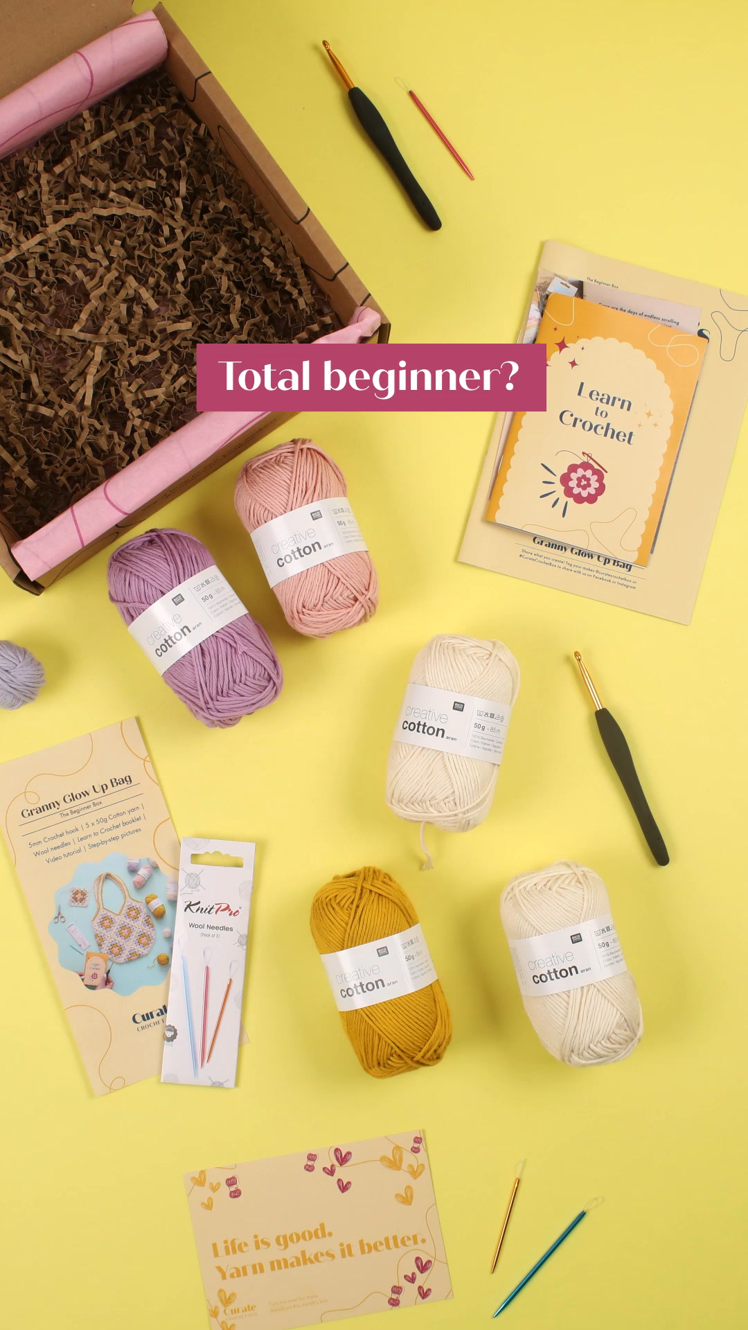The Beginner Box - Learn to Crochet!