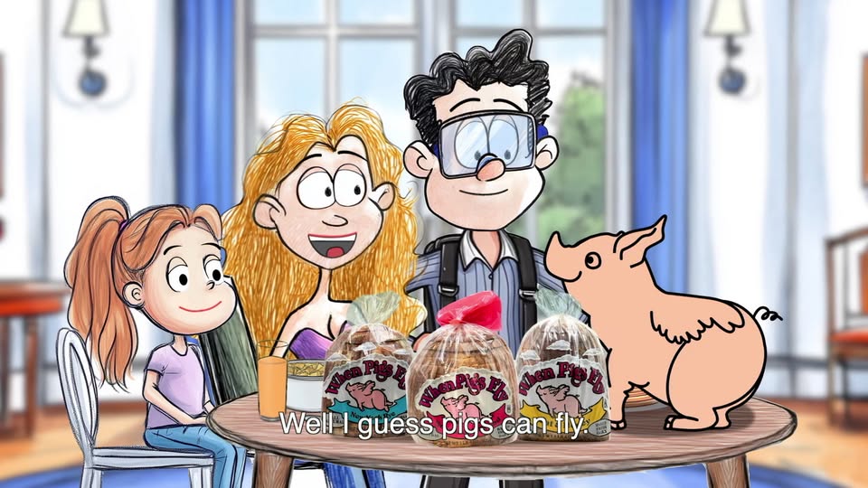 Anything is possible when you start your morning with a slice of When Pigs Fly sourdough bread. Conquer the world after that first crunchy fresh bite!