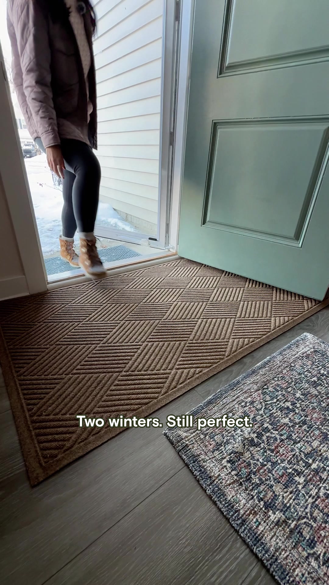 The Doormat Built for Winter