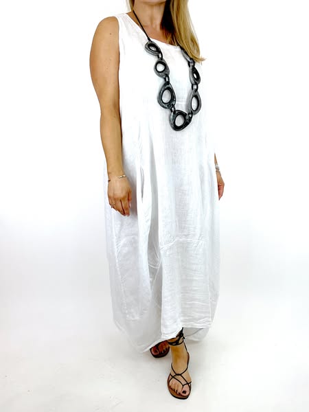 Made in Italy Lagenlook Cleo Scarf Top in Sand. code 57656