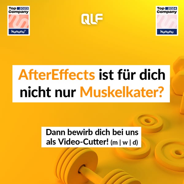 🚀 Videocutter (m/w/d) gesucht !
