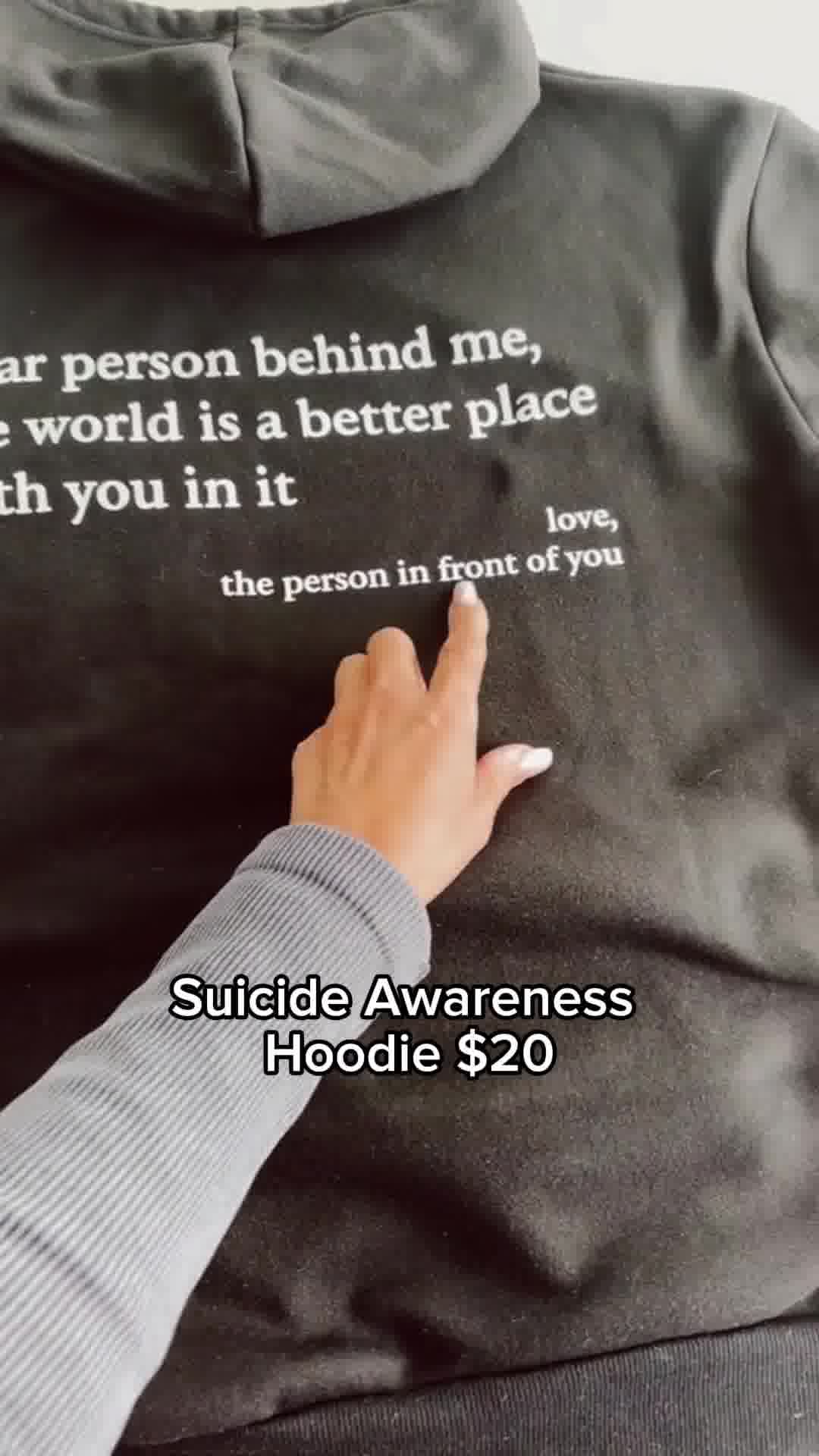 $20 HOODIES FOR SELF-INJURY AWARENESS DAY