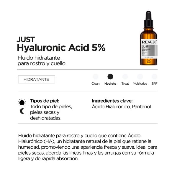 Hidratación real no es usar más productos,
es saber usar los correctos.

El ácido hialurónico 5% puede marcar la diferencia en tu rutina diaria si lo aplicas bien.

👉 Sigue a Revox B77 y aprende a sacarle partido a cada activo.