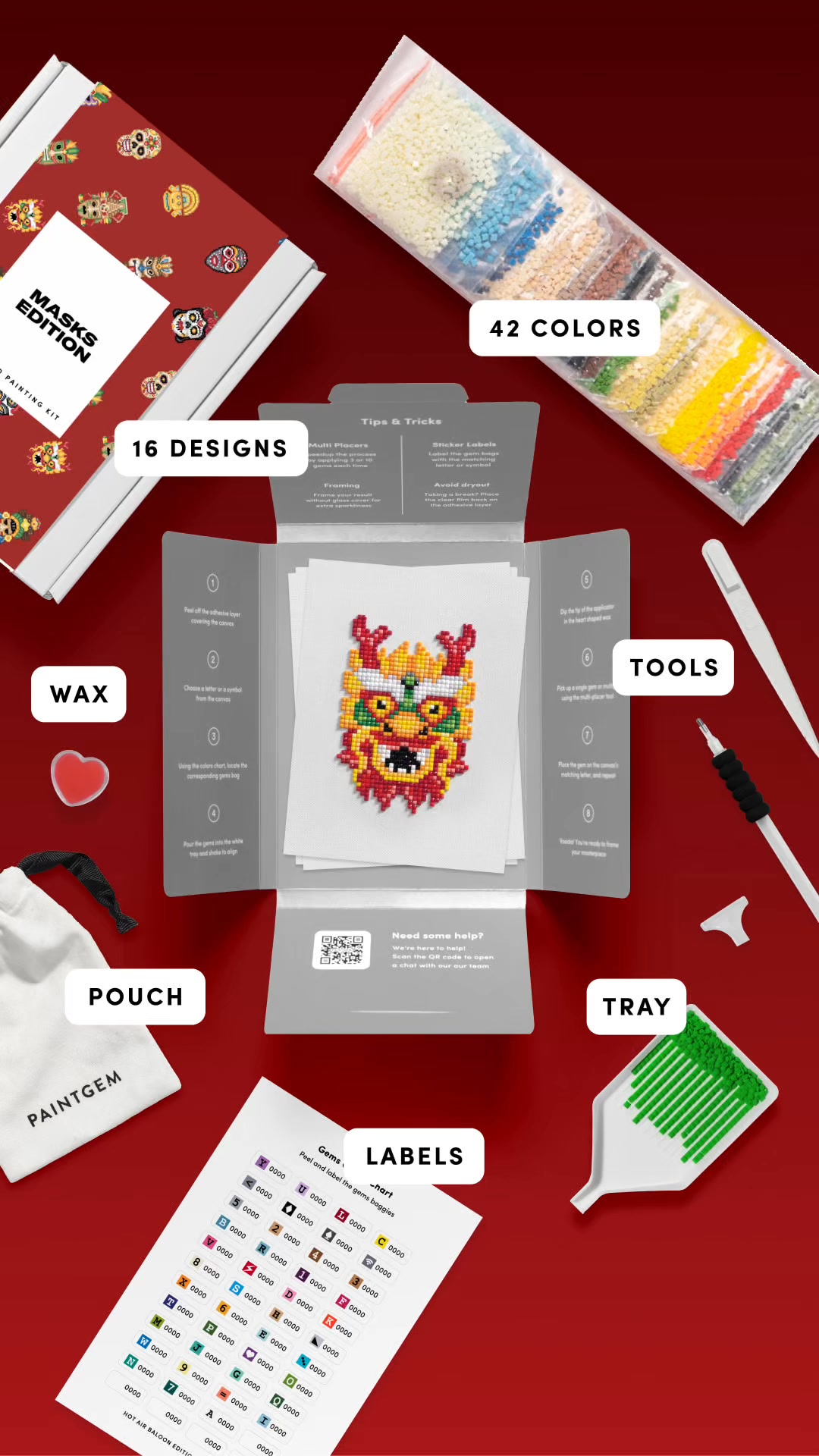 16 Masks from around the world 🎭