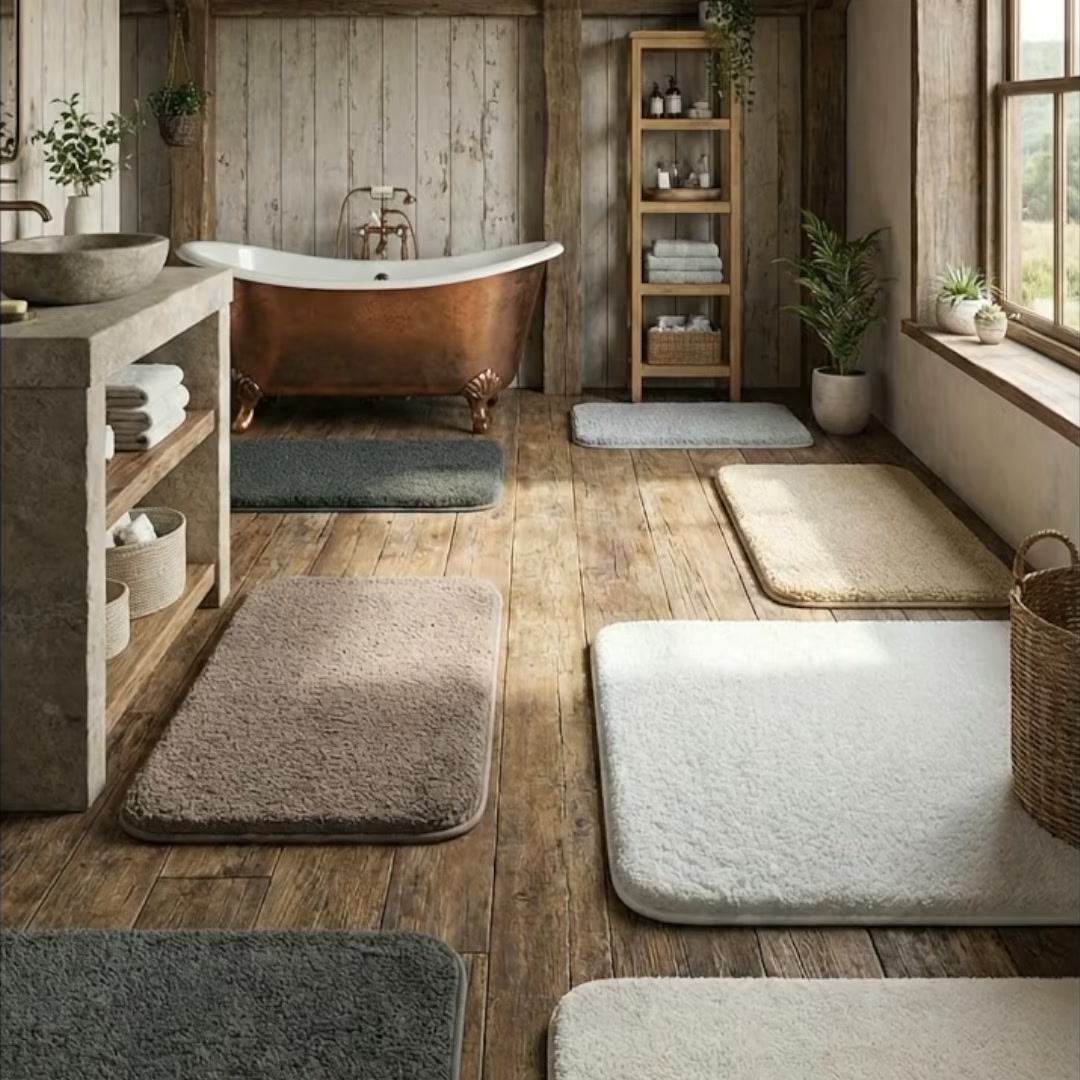 Thick Bathroom Rug