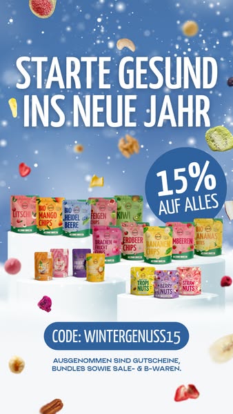 Winterlicher Fruchtgenuss – 15% sparen 🍎