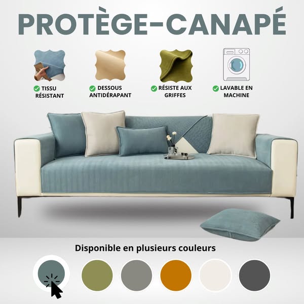 Protège-Canapé Luxueux en Chenille Herringbone