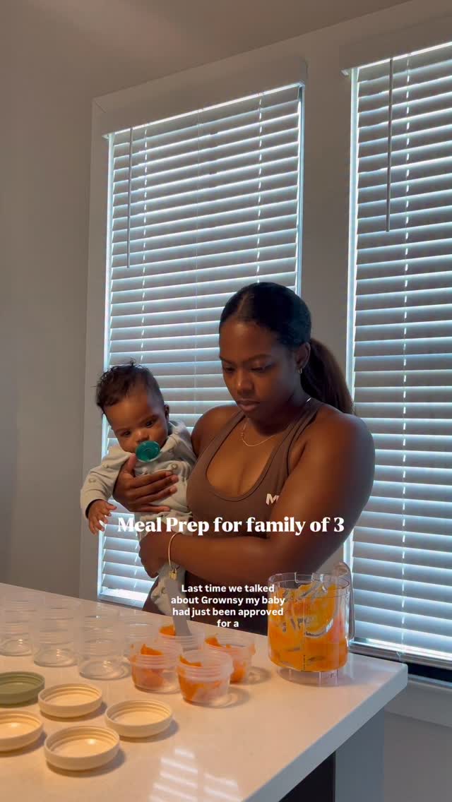 Meal prep as a family of three just makes life easier. It helps me stay consistent, saves time, and gives me peace of mind knowing we are all taken care of, especially my baby.

Using my @grownsy Baby Maker has been a game changer. I can steam and blend his purées quickly, and I know exactly what he is eating. No processed ingredients, just real food made at home. 👏🏾

I’m going to hold your hand when I say this, making your baby’s food at home changes everything.

Use my code tykastin58 if you have been wanting to start 🤍
#grownsybabyfoodmaker #boymom #grownsy