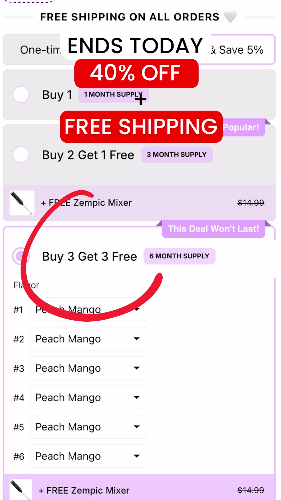 Limited Time Buy 2 Get 1 Free!