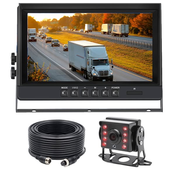 WIRED License Plate Backup Camera w/ 4.3" LCD! Eliminate Backup Accidents!