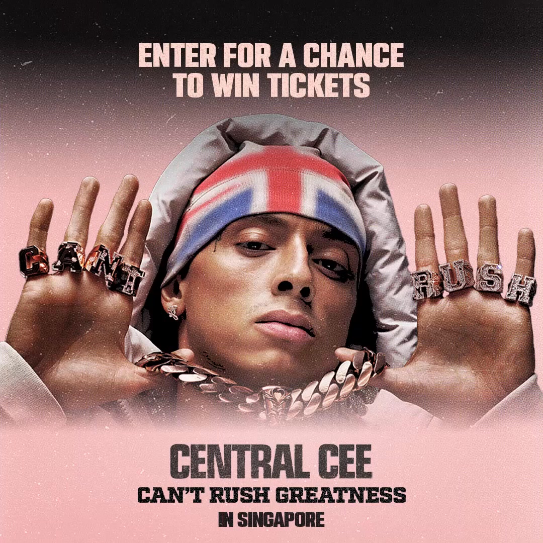 Singapore 🇸🇬 Can’t wait to see you! Enter the giveaway for a chance to win 2 tickets to CAN’T RUSH GREATNESS WORLD TOUR in Singapore!