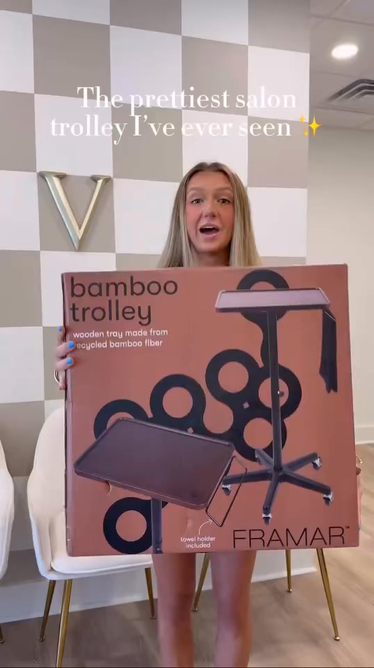 Bamboo Salon Trolley 🔥
