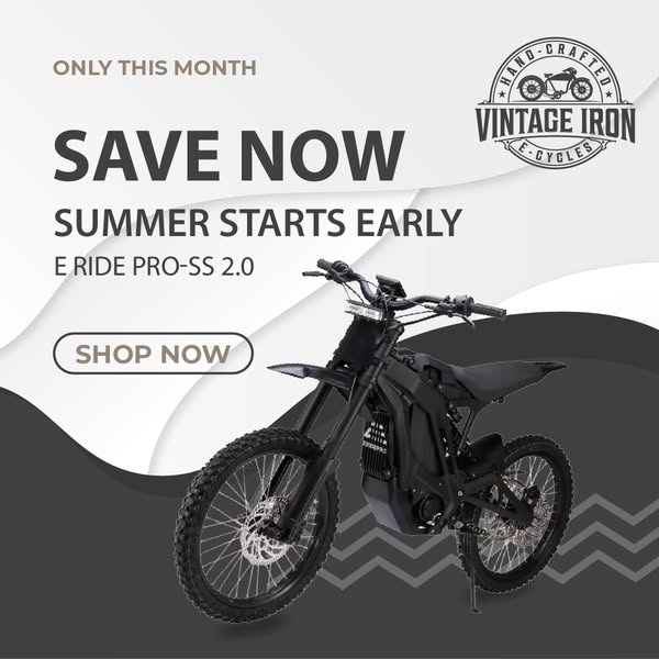 Conquer Trails with the eRide Pro E-Dirt Bike!