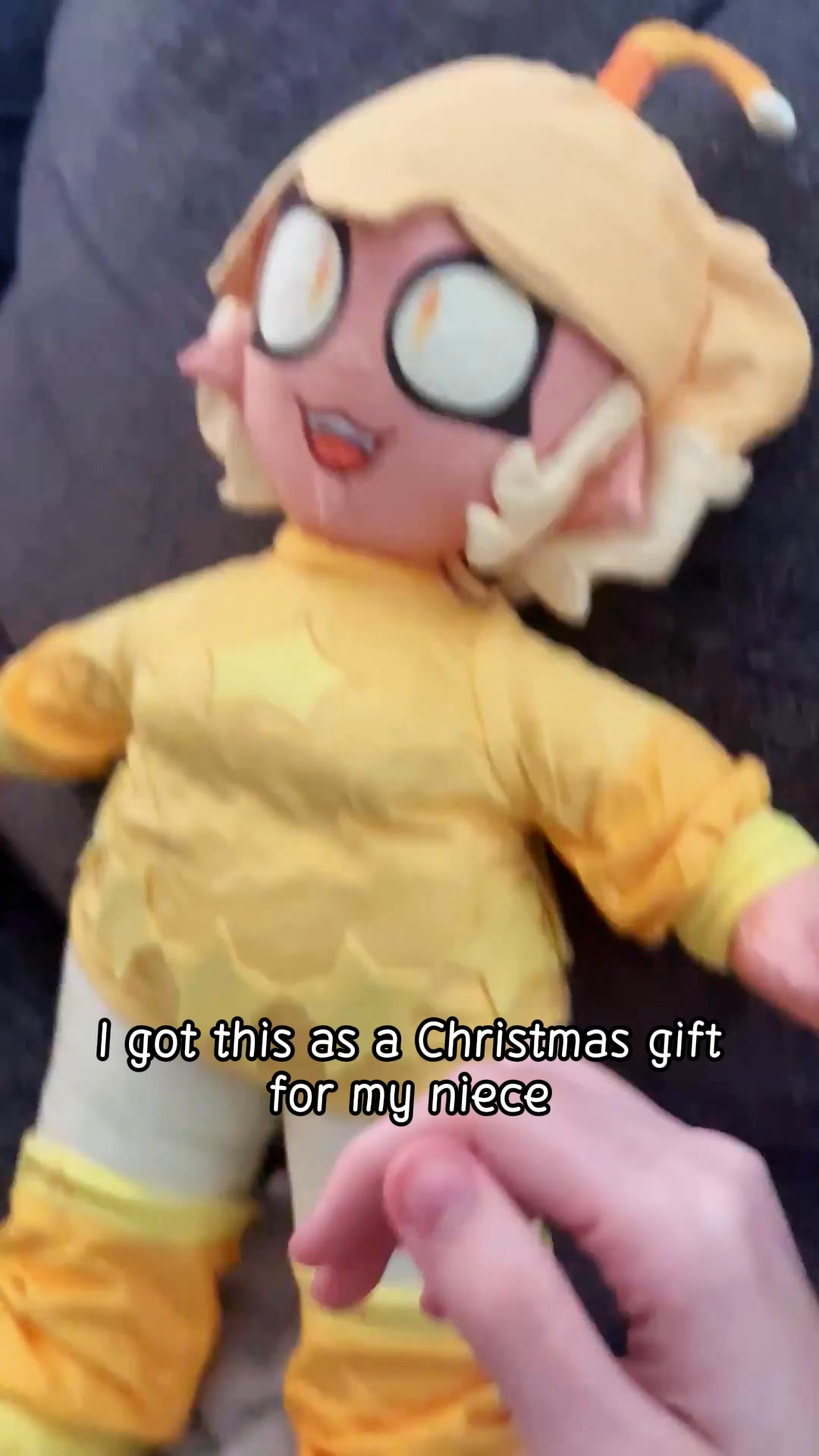 She is PERFECT! soft and firm and great for hugging, she’s already given me so much comfort.