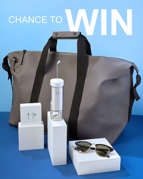 Your summer escape starts here 😎🎶

We’re giving away the ultimate holiday starter pack to help you relax, unwind and travel in style.

You could win:
🎧 Headphones
🕶️ Sunglasses 
🧳 Duffle Bag
💧 Waterpik Cordless Slide

To enter, all you need to do is:
✅ Like this post
✅ Follow @waterpikuk

Feel good, look good, travel better. Good luck! 🤞

#WaterpikGiveaway #SummerReady #HolidayVibes #CordlessSlide

Open to UK residents, 18+. Enter by 23:59pm UK time on 29/07/2025. 1 entry per person. 1 prize to be won, comprising of 1 Waterpik Cordless slide( £49.99), 1 AirPods (£129), Raybans (£117), Rains Duffle Bag (£79), Lumie Light (£99) and Papier Wellness Journal (£26). Winner drawn at random on 29/07/2025. Internet access and Instagram account required. T&Cs apply – see: https://www.waterpik.co.uk/social-giveaway-terms-and-conditions
