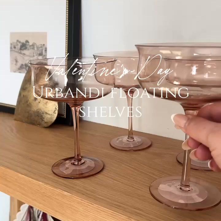 Elegant Wood Floating Shelves