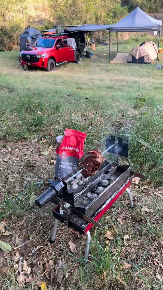 From sunshine to storms 😅 Australia loves to keep us on our toes that’s for sure. 

Australia Day weekend was one to remember. 

At least before the major storm we still got to cook up some epic tomahawks, lamb roast and porchetta. 

Thank god for samba fire logs as we were able to get a fire going after everything was saturated. 

Already excited for the next camp trip 🏕️ 

#samba #riseandgrill #australiadaycamping #australiadaystorm #tomahawk
