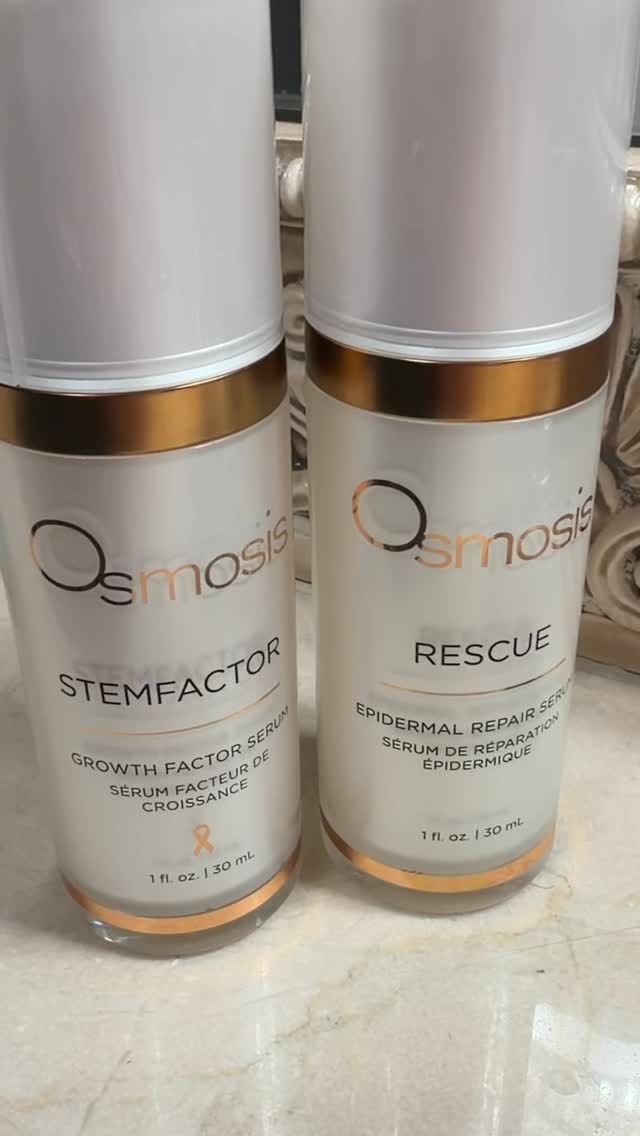 Growth factors to repair. Rescue to calm. My skin’s daily reset with @osmosisbeauty ✨