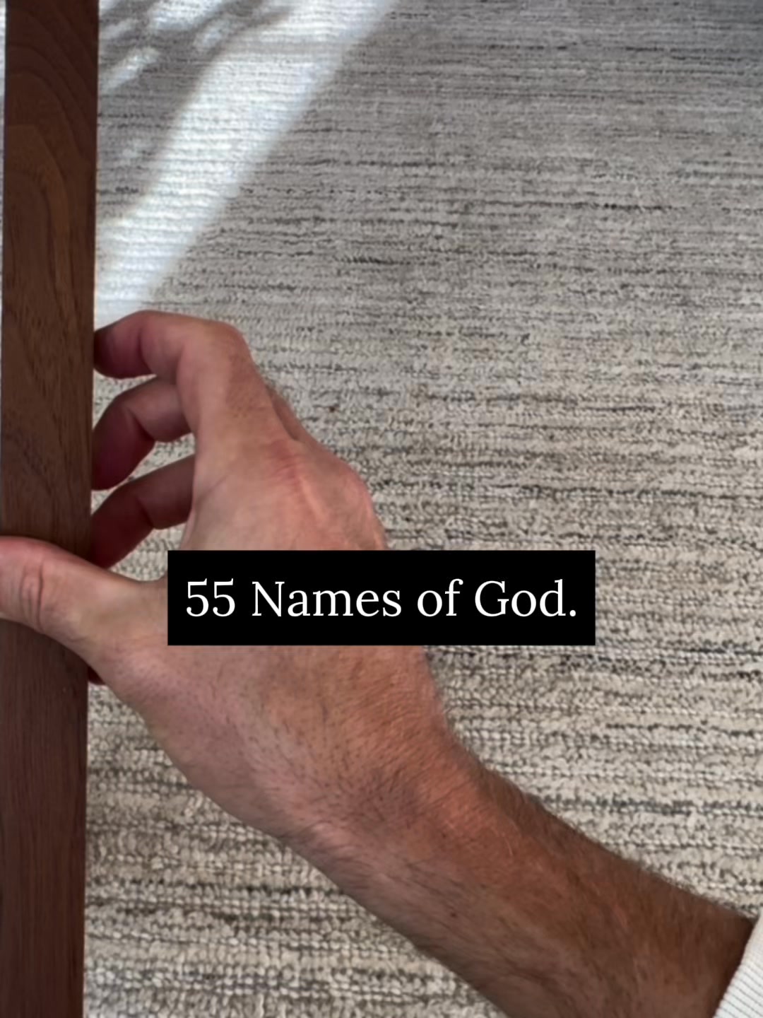 55 Names of God. Gold Foil Print.