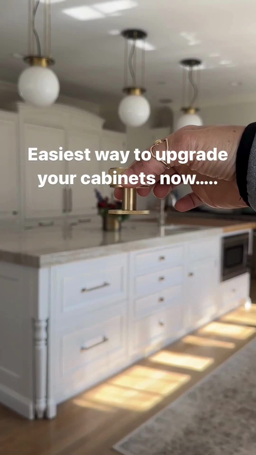The easiest way to upgrade your kitchen is to upgrade your cabinet hardware.