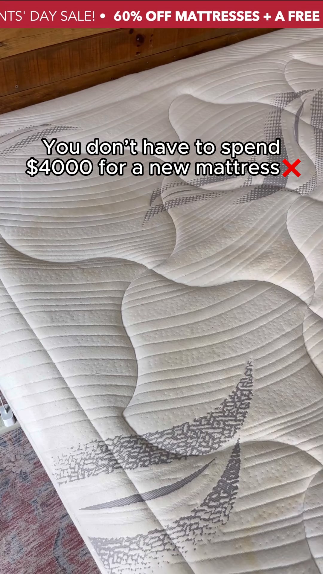 📉 Price Drop: 60% Off Mattresses