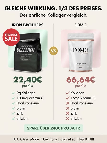 Gleiche Wirkung. 1/3 des Preises. 📉