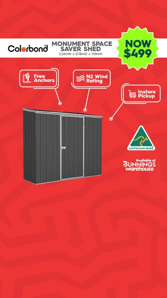 Monument® 2.26 x 0.78m Shed