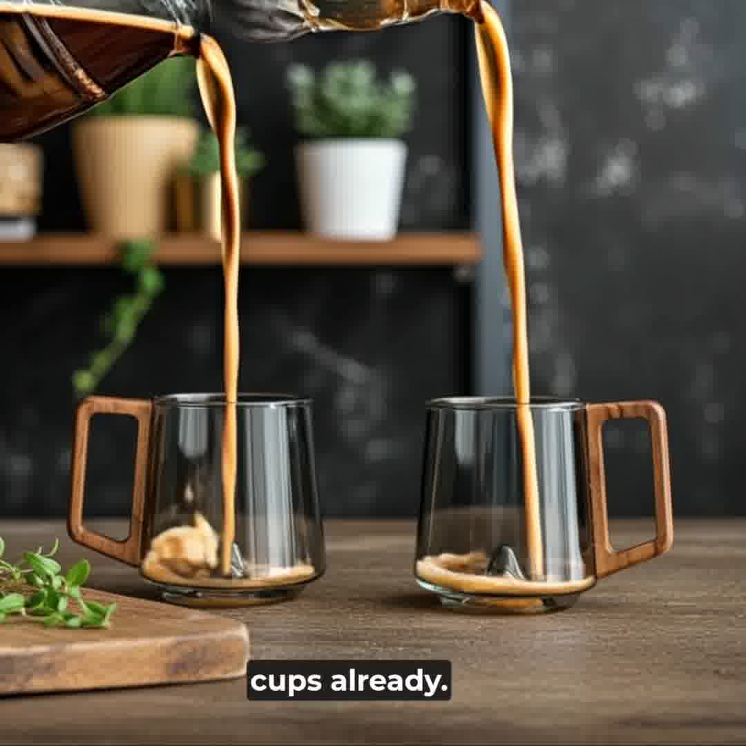 Smokey Glass Coffee Cups