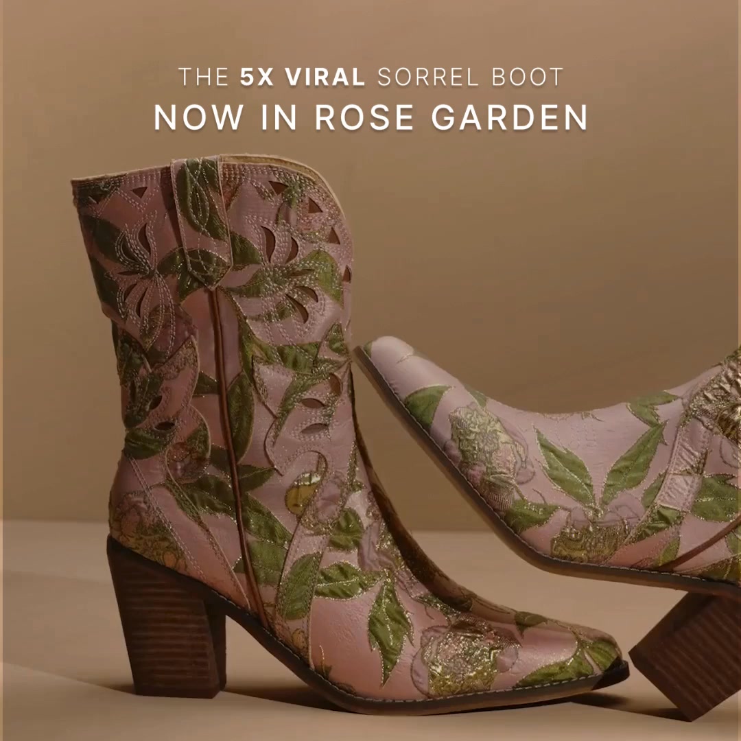 Printed florals were never the vibe. Rose Garden brings real texture, depth, and movement to statement shoes designed to be styled hard and worn often.