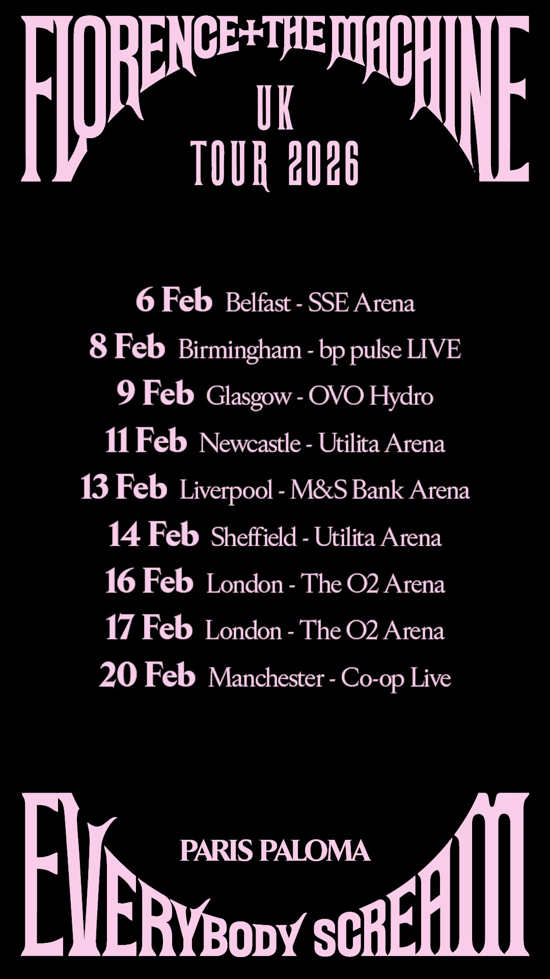 I’ll make you sing for me, I’ll make you scream 🐚
 
UK Tour tickets on general sale from Friday 5th September at 10am local