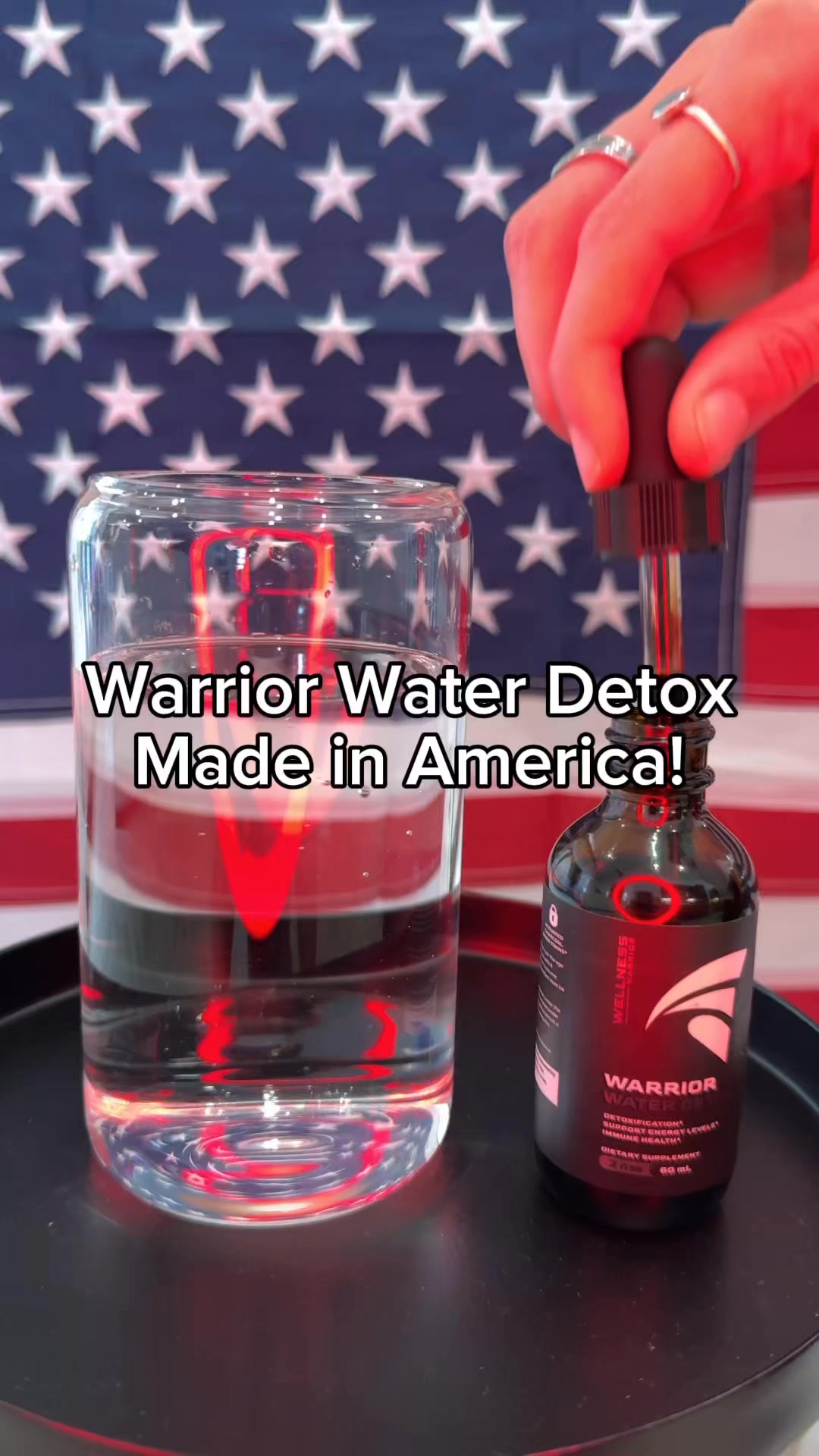 Made for the American Family 🇺🇸 Warrior Water Detox is a simple solution for this toxic world we live in #detox #Wellness #health #supplements #healthcare #americanmade #selfcare