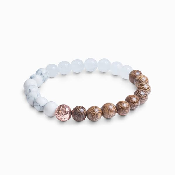 Howlite & Quartz 'Awakening' Bracelet