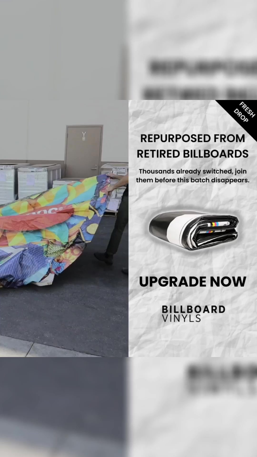 Upcycled Heavy Duty Billboard Tarps