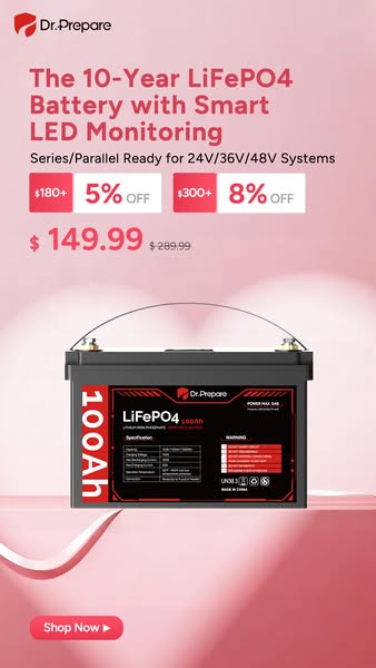 Valentine's Sale: 12V 100Ah Battery