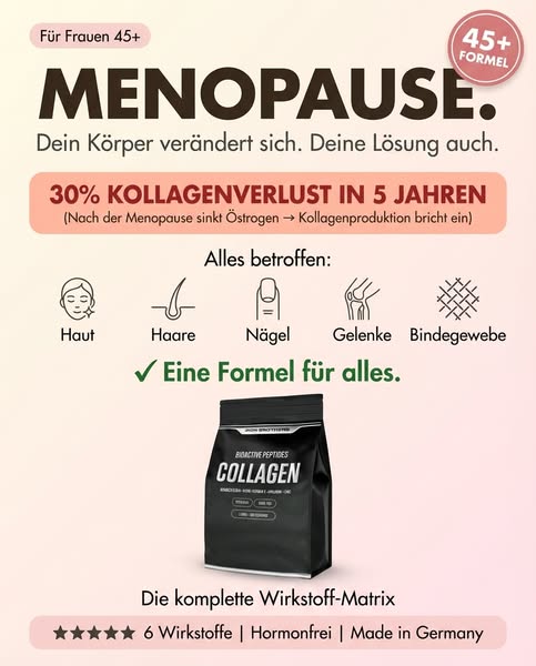 30% Kollagenverlust? Nicht mit uns. 🛑