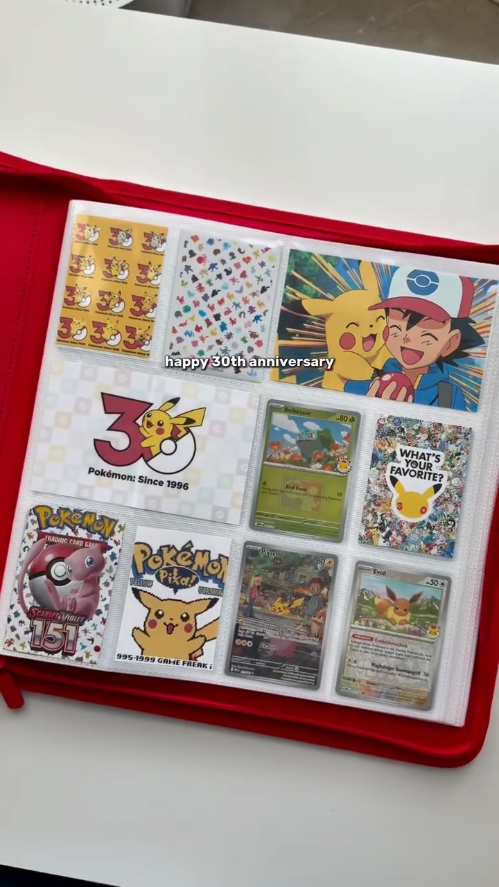 Setting up my new binder for something special.

For Pokémon’s 30th anniversary, @vaultxhq released a limited edition binder collection inspired by the 151 set — and the design fits perfectly. I went with it to build a few dedicated 151 pages, opened some 151 booster packs and arranged the pulls in a clean “30 Years of Pokémon” theme.

I love when everything comes together like this — the artwork, the nostalgia, the layout. And having the cards stored safely in a premium binder just makes the whole collection feel complete.

If you’re collecting Pokémon cards, especially 151, this anniversary edition just hits different.
Are you organizing your collection for the 30th too?