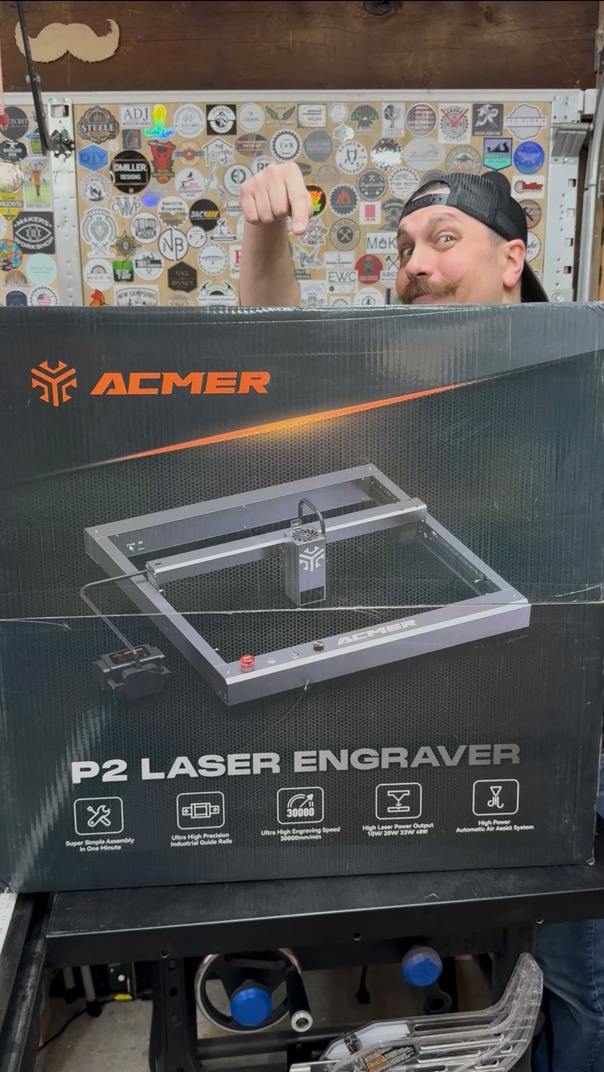 New Laser!

If you’re in the market for a new laser, take a look at Acmer! Setup was really simple and there’s a wide variety of options that these can engrave/cut.

#acmer #diodelaser #unboxing #laserengraver #lasercutter