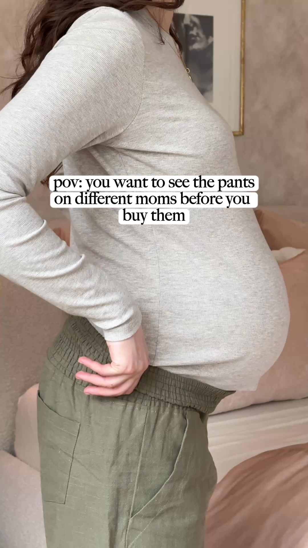 Linen Pants Made for Motherhood