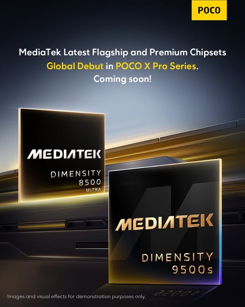 A new flagship era begins. 🚀
MediaTek’s latest flagship chipset is here — and the POCO X Pro Series will be the first to bring it to the world.
Stay tuned!