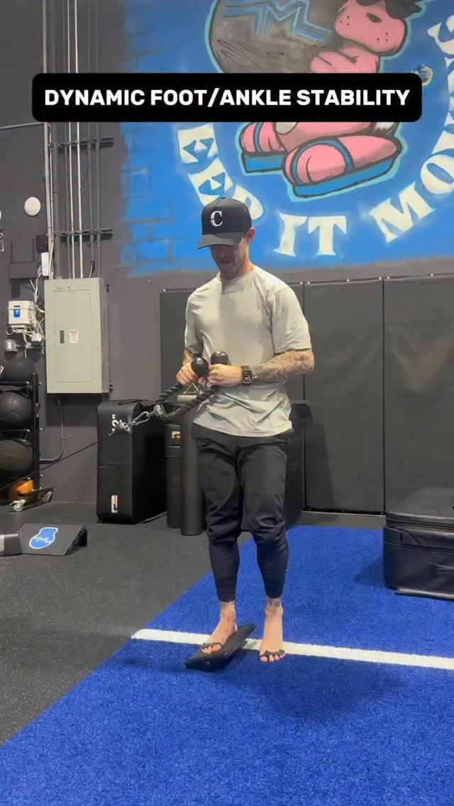 FOOT & ANKLE STABILITY MATTERS

Power doesn’t start at the hips or the barbell, it starts at the ground.

Strong, adaptable feet and ankles create a more efficient system for force transfer, balance, and control. Single-leg loading and barefoot exposure help train the foot to stabilize, sense, and respond to the demands of sport.

Better foot function means better coordination, improved proprioception, and more resilient movement patterns.

Athletic performance happens one step at a time.

@dr.zachcolls