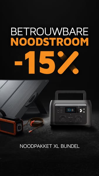 15% korting | Betrouwbare noodstroom 🔦