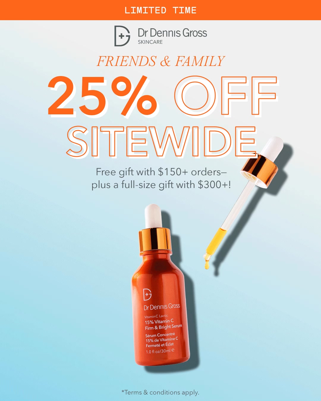 Friends & Family: 25% off
