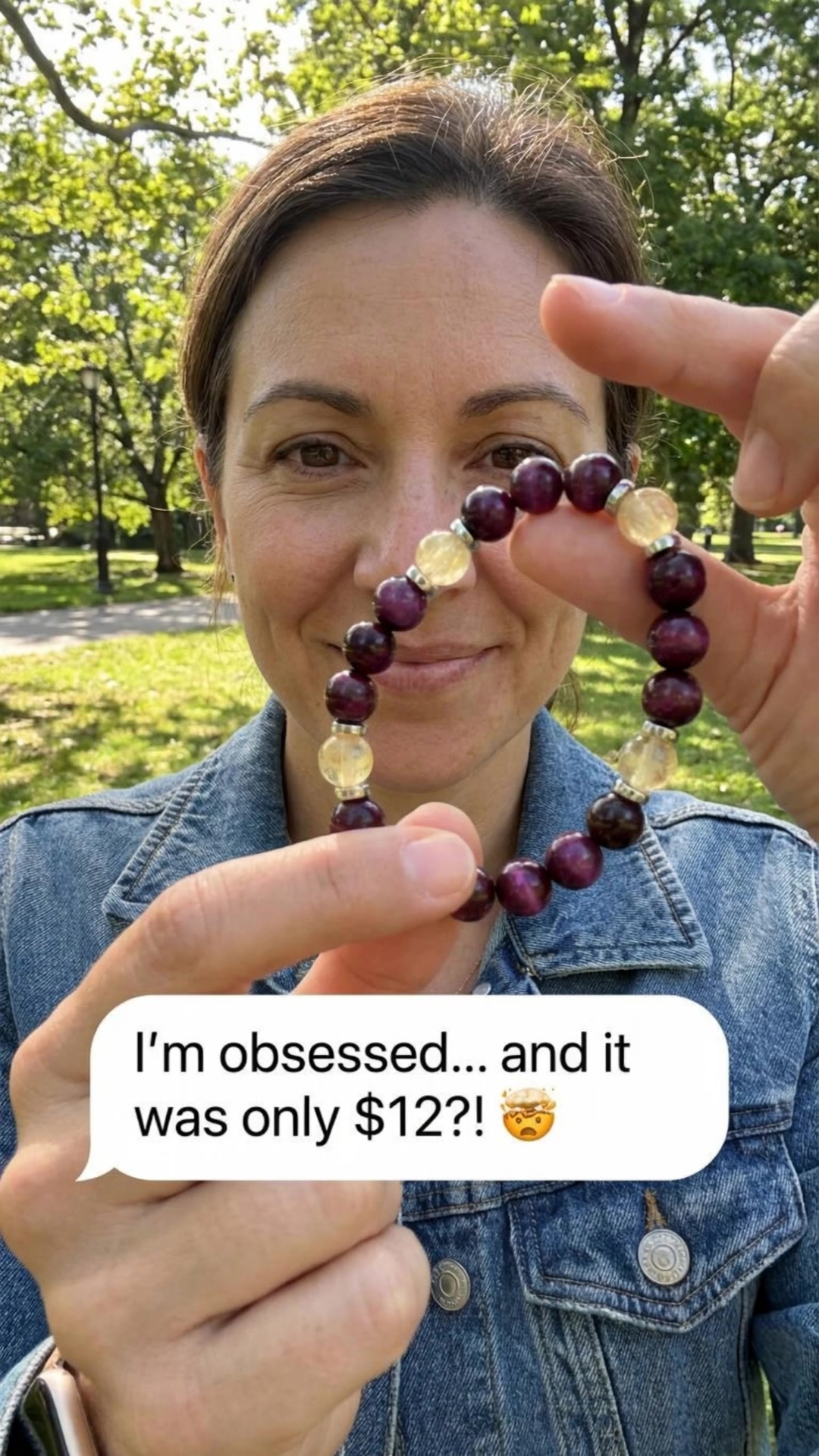 Sale: Purple Tiger's Eye & Citrine 'Focused Power' Bracelet