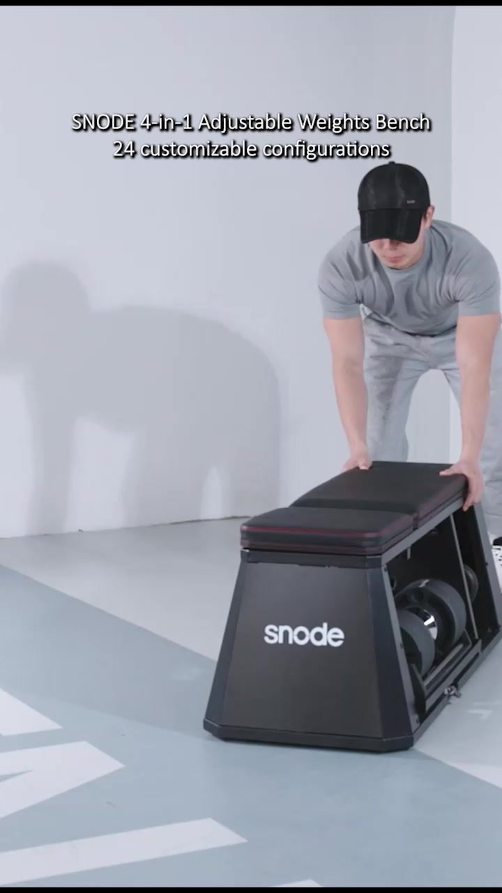 SNODE 4-in-1 Adjustable Weights Bench