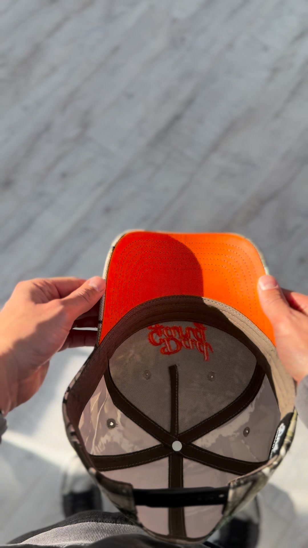 Dad's new favorite hat.