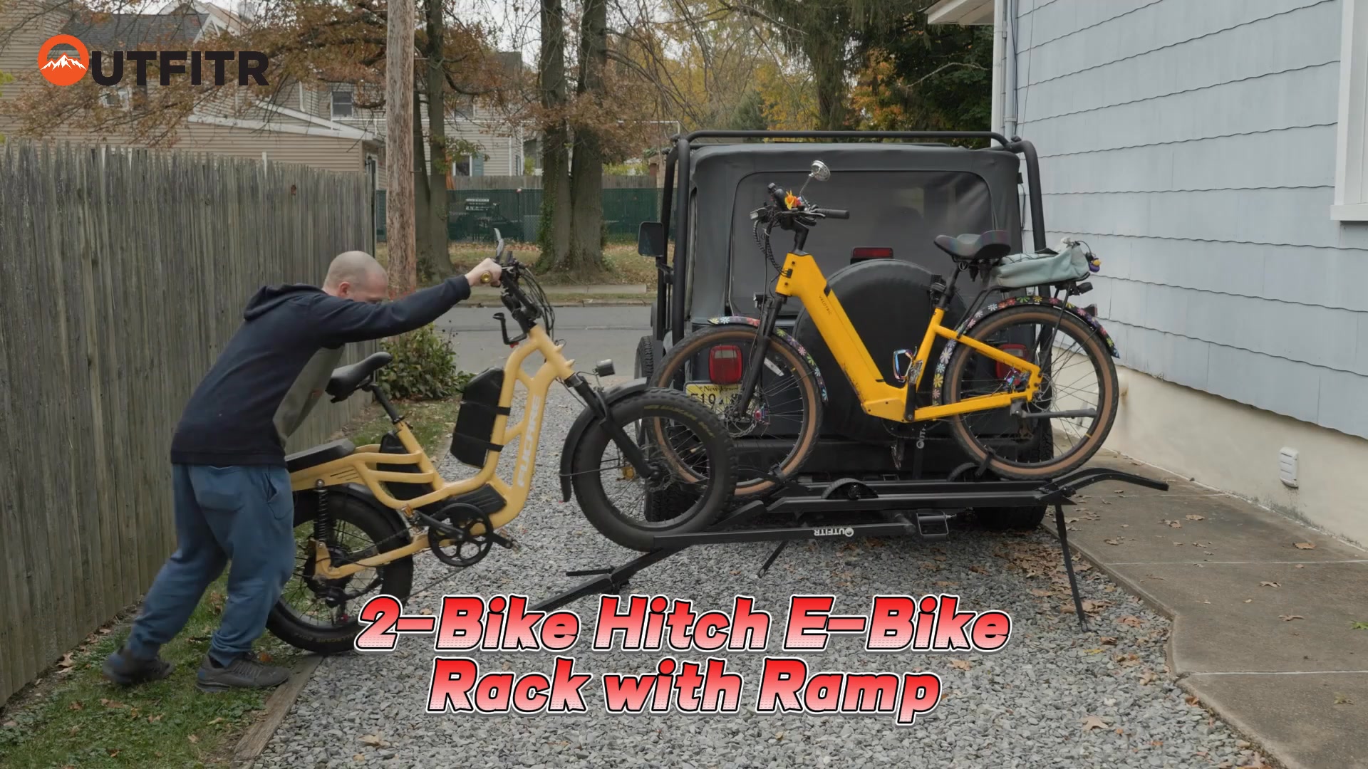 Heavy-Duty 2-Bike E-Bike Rack – No Wobble, No Stress