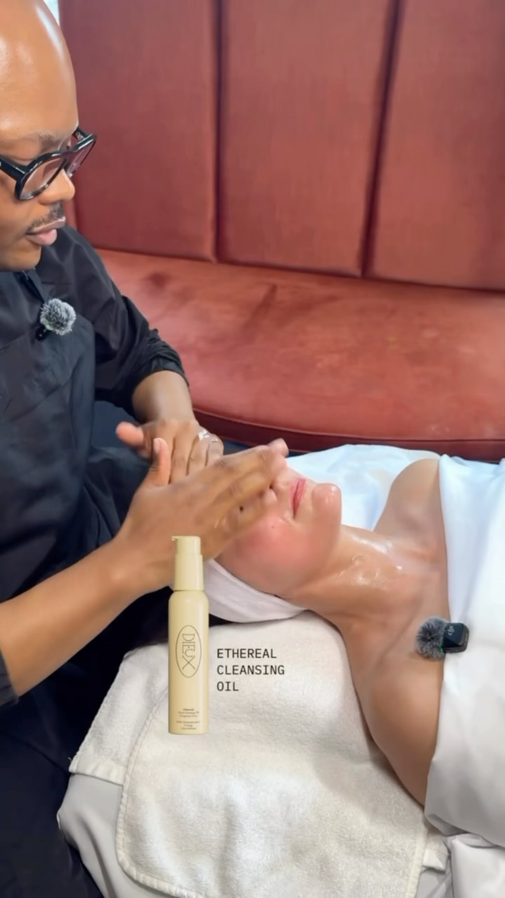 Certified #dollskin. I invited @seangarrette into our @dieuxskin lab for his signature glass skin facial, which included our new moisturizer, Skin Mercy! 

Skin Mercy’s 1% Colloidal Oatmeal formula that instantly soothes skin and helps your barrier recover over time. If you have dry and sensitive skin, get fast forgiveness with Skin Mercy.