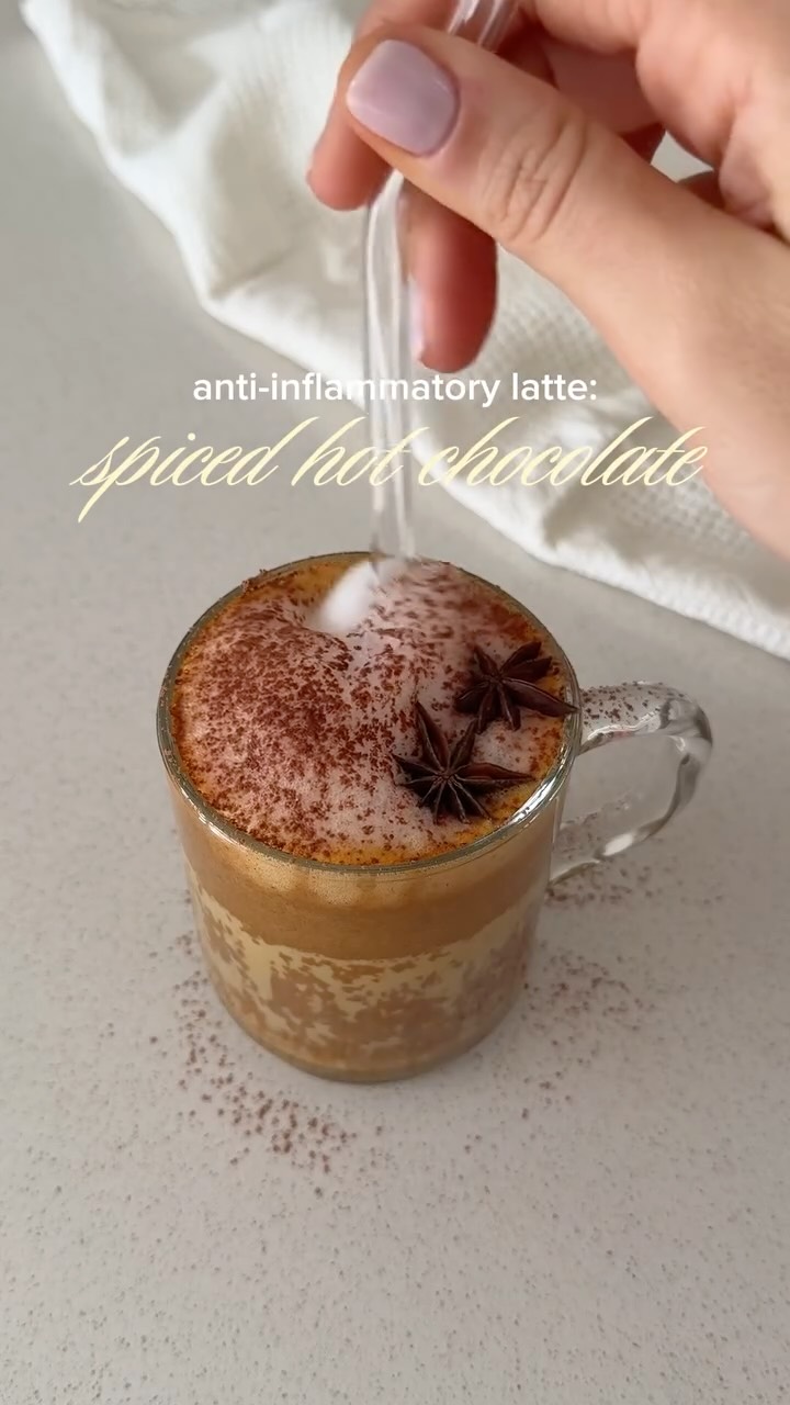 Warm. Healing. Powerful. 

Made with turmeric, cacao, cinnamon & a pinch of black pepper to:
• Reduce inflammation
• Support digestion
• Balance blood sugar
• Boost immunity
• Calm the nervous system

Sip slowly. Let your body thank you ✨